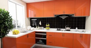 Interior Dapur Apartemen Simpel