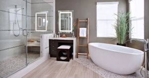 interior apartemen kamar mandi