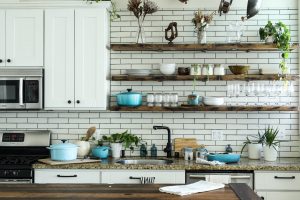 desain dapur vintage apartemen