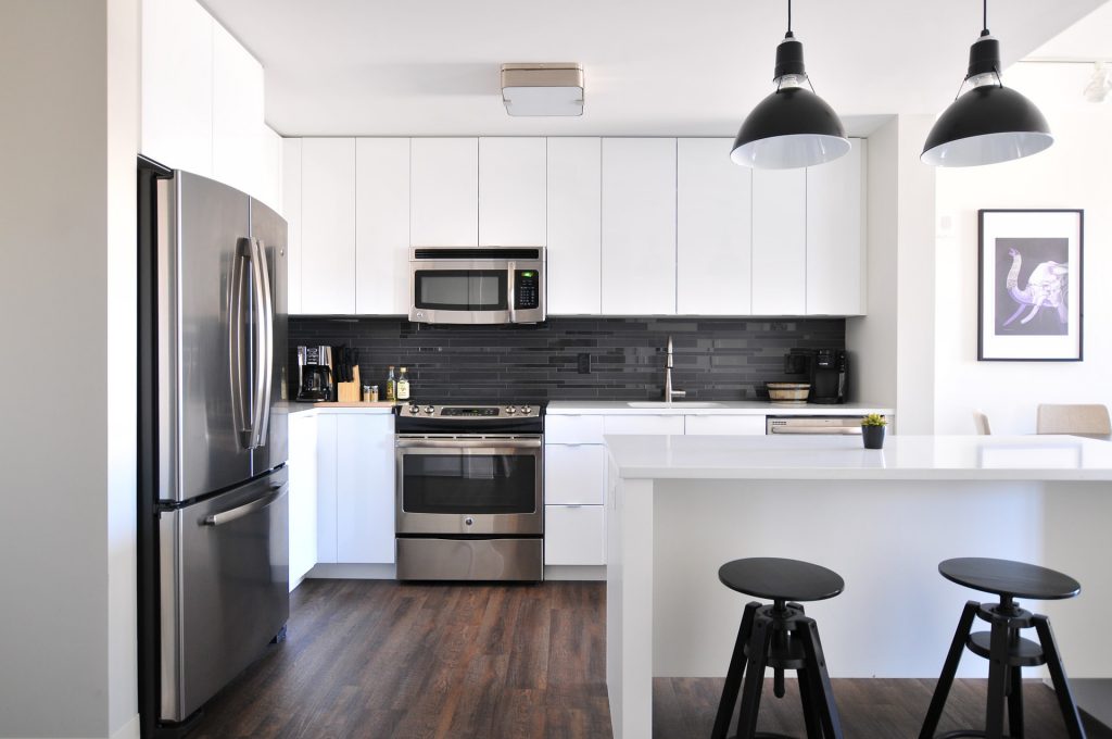 desain kitchen set apartemen