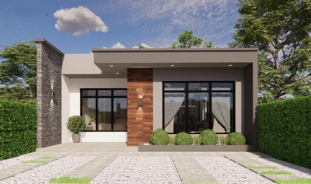 Model Rumah Minimalis Pintu 1