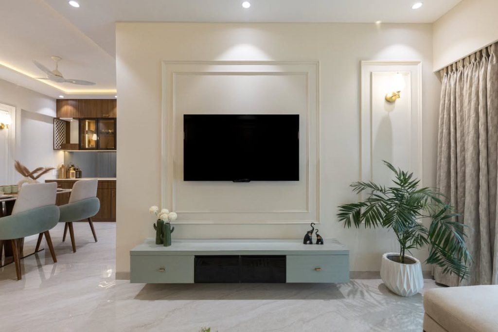 backdrop TV simple minimalis