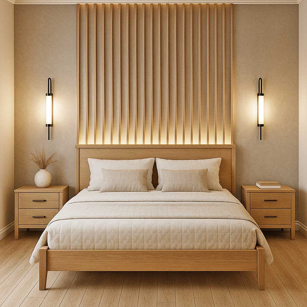 backdrop kamar tidur minimalis