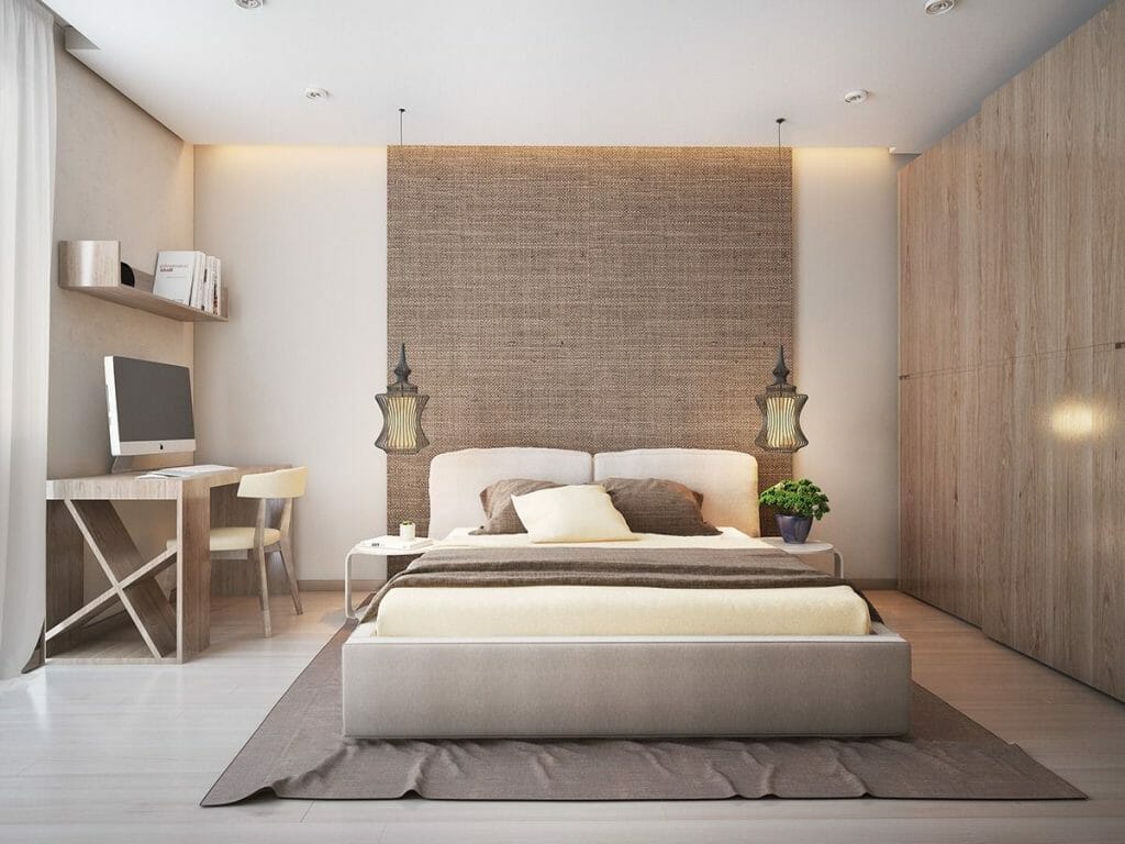 backdrop kamar tidur minimalis