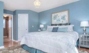 kamar warna biru laut