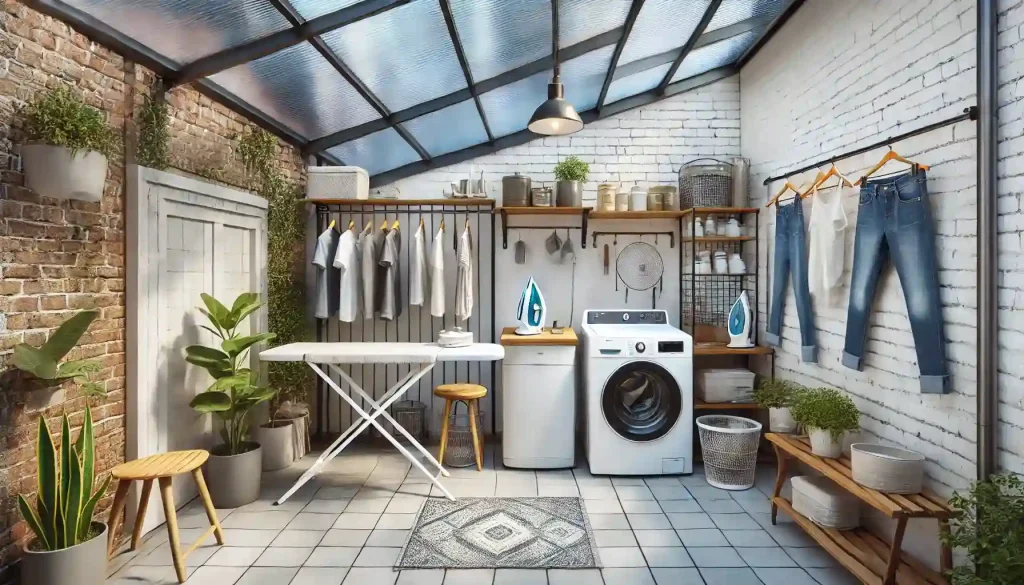 ruang cuci jemur lantai 2