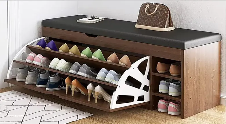 ide rak sepatu minimalis tertutup