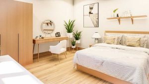 Custom Interior Kamar Scandinavian Apartemen Puncak