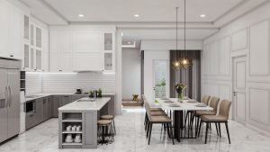 Interior Dapur American Style Rungkut Surabaya