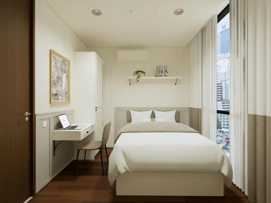 Paket Interior Kamar Apartemen Gunawangsa Surabaya American Style