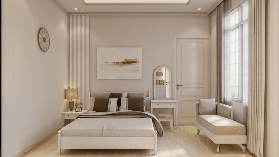Desain Interior American Style Apartemen Anderson Surabaya