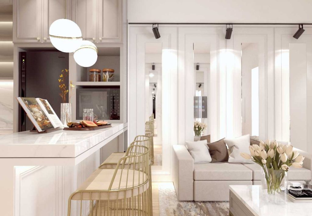 Harga Interior Custom American Style Apartemen Educity Surabaya