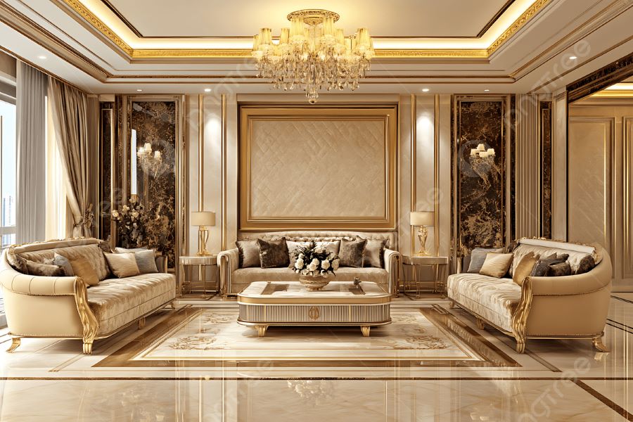 Harga Interior Ruang Tamu Wonokromo Klasik