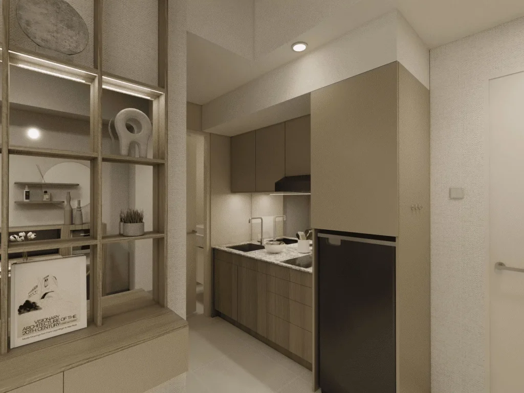 Interior Dapur Hemat Apartemen Anderson Surabaya