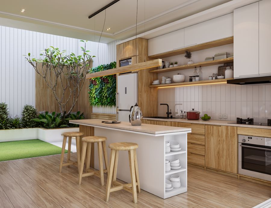 Interior Dapur Japandi Gresik