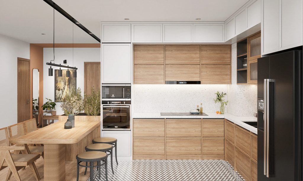 Interior Dapur Japandi Gresik