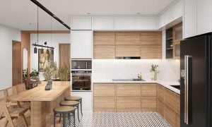Interior Dapur Japandi Gresik
