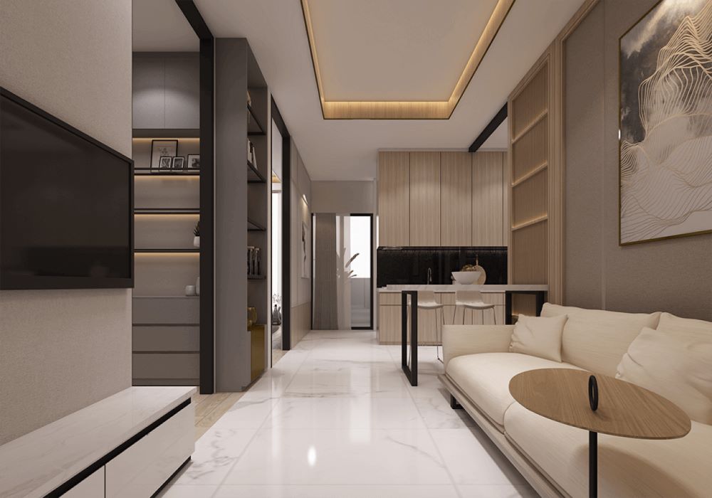 Interior Japandi Apartemen Benson Surabaya