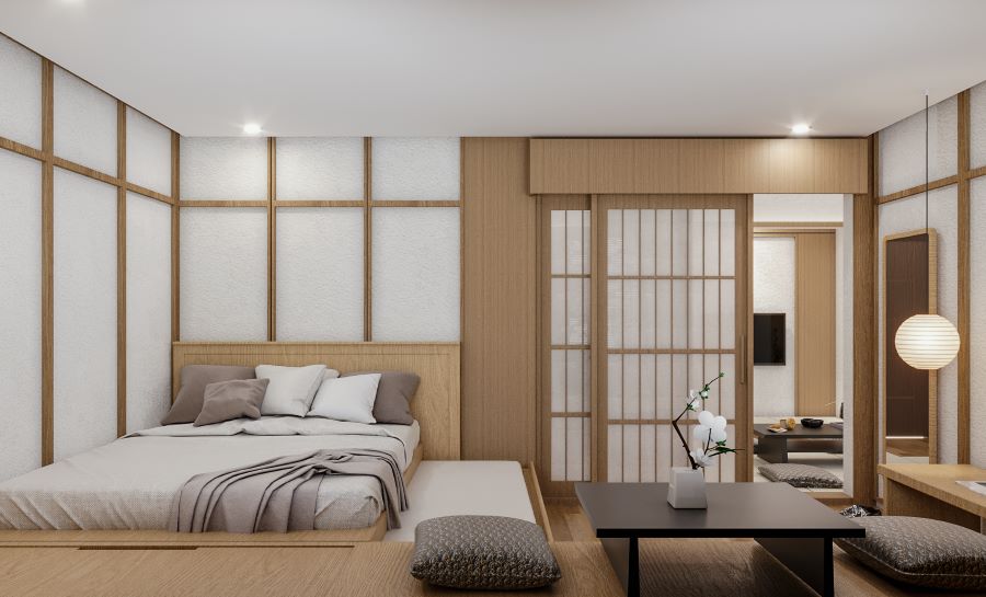 Interior Japandi Apartemen Benson Surabaya