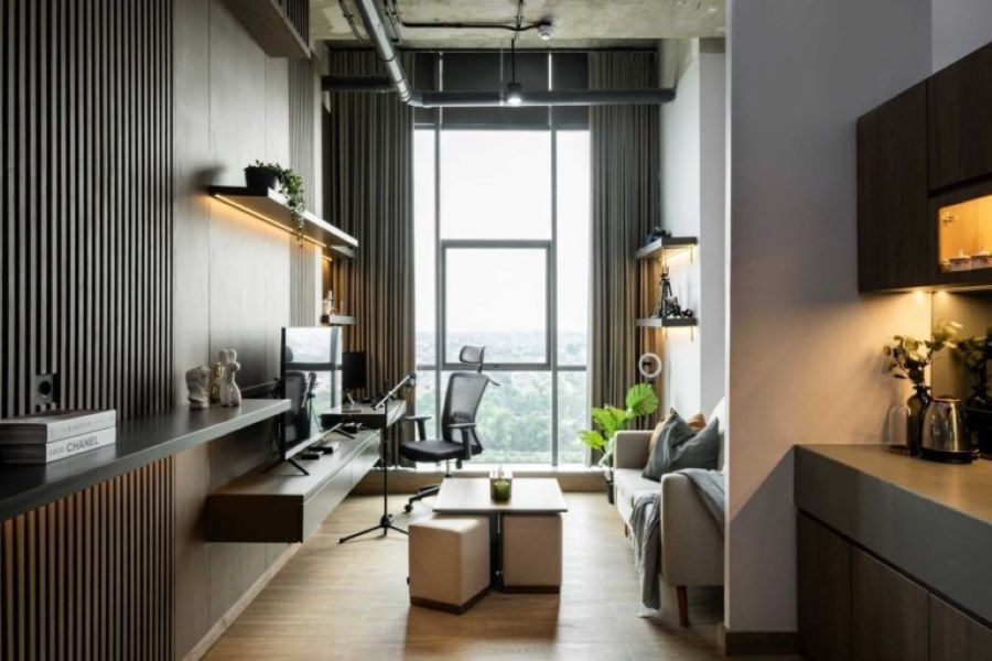 Promo Desain Interior Industrial Apartemen Gunawangsa Surabaya
