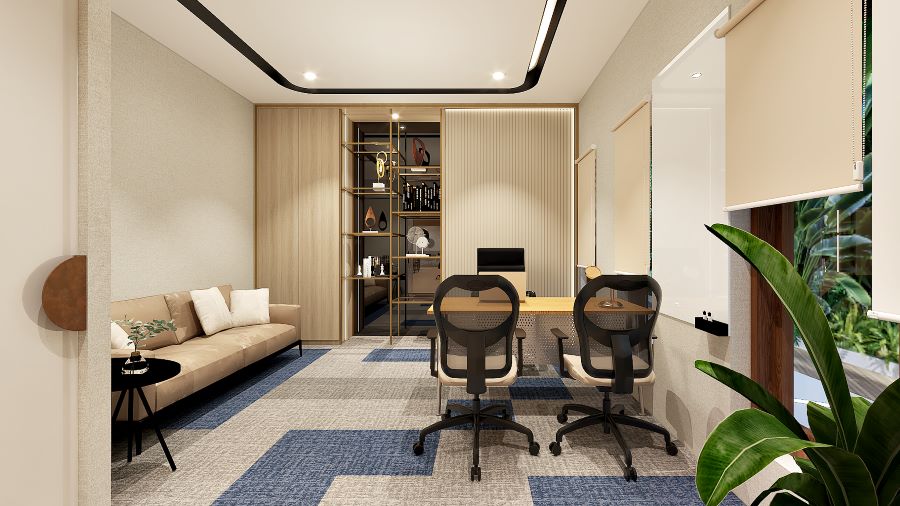 Custom Interior Kantor Apartemen Anderson Surabaya Hemat