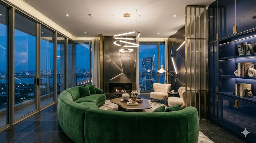 Interior Custom Mewah Apartemen Pakuwon Surabaya