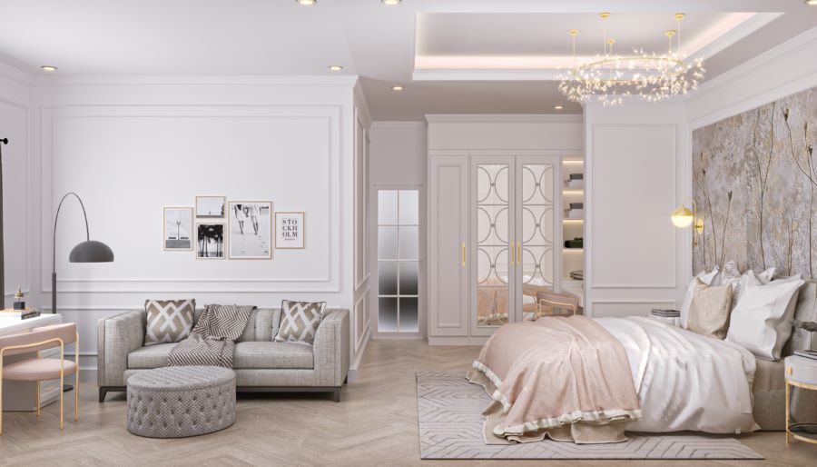 Harga Interior Kamar Surabaya Timur Klasik