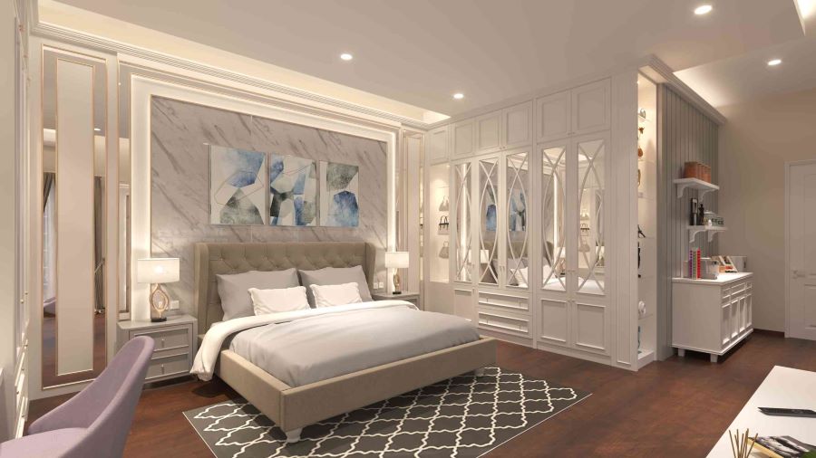 Harga Interior Kamar Surabaya Timur Klasik