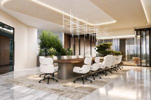 Interior Kantor Premium Graha Famili Surabaya