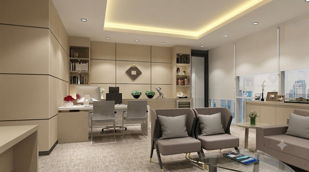 Interior Kantor Rapi Apartemen Gunawangsa Surabaya