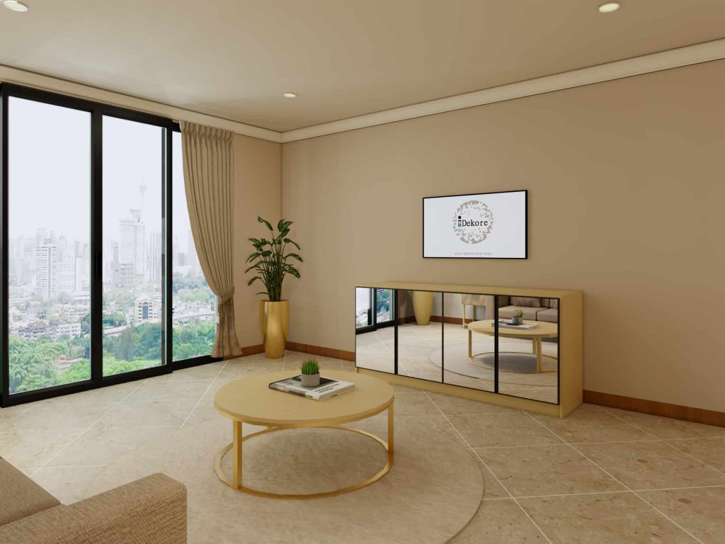 Paket Interior Ruang Tamu Graha Famili Surabaya Murah