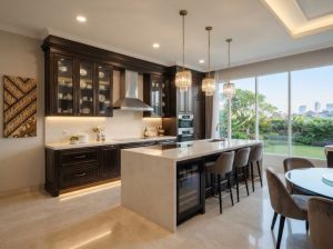 Biaya Interior Dapur Elegan Graha Famili Surabaya