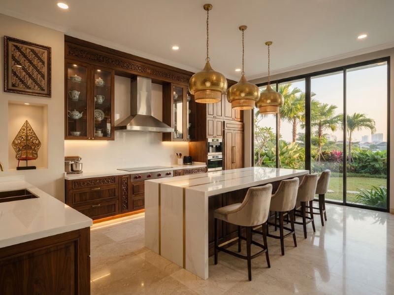 Custom Interior Dapur Graha Famili Surabaya