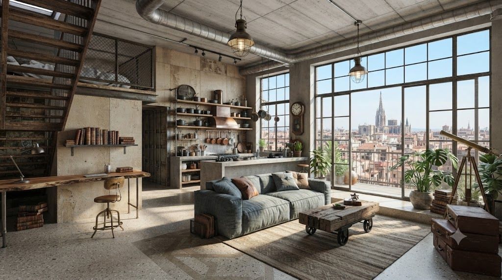 Interior Rumah Industrial Apartemen Educity Surabaya