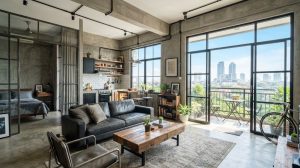 Interior Rumah Industrial Apartemen Educity Surabaya