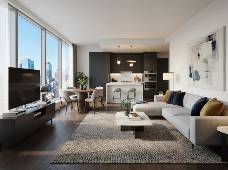Jasa Interior Apartemen Modern Apartemen Pakuwon Surabaya