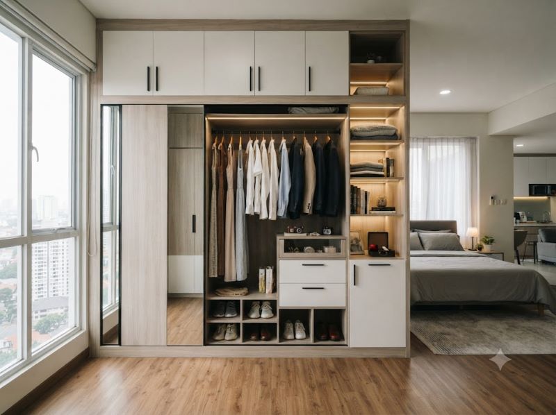 Jasa Wardrobe Apartemen Puncak Terjangkau