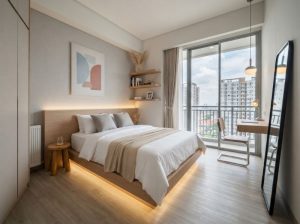 Paket Interior Kamar Minimalis Apartemen Gunawangsa Surabaya