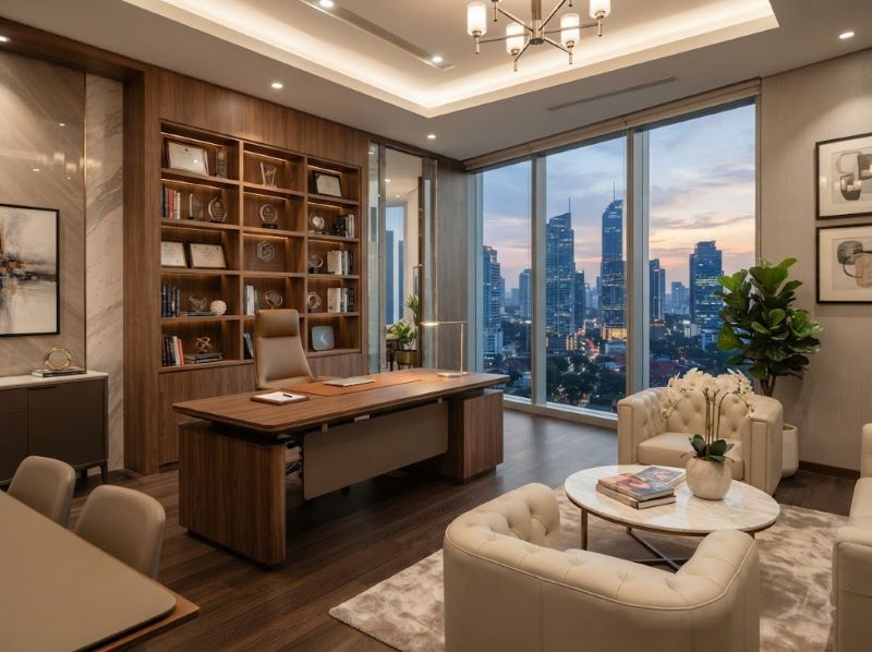 Paket Interior Kantor Elegan Surabaya Pusat