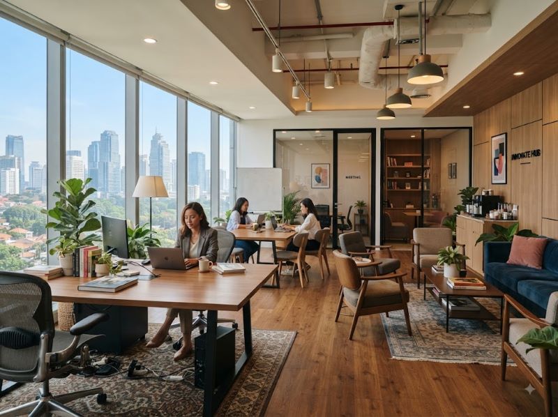 Paket Interior Kantor Elegan Surabaya Pusat
