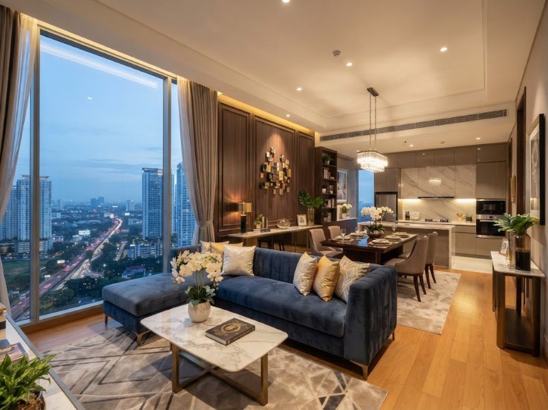 Promo Desain Interior Apartemen Pakuwon Surabaya Elegan