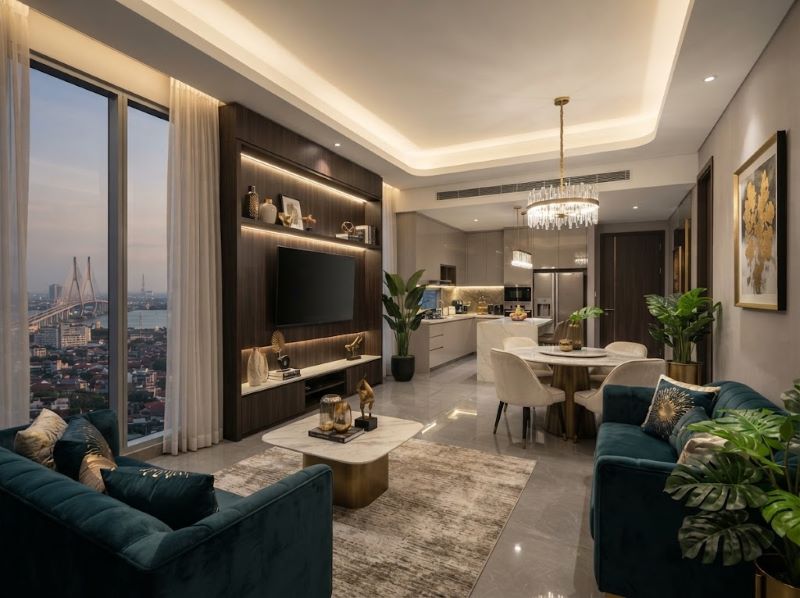 Promo Desain Interior Apartemen Pakuwon Surabaya Elegan