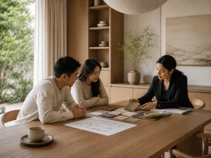 konsultasi material interior japandi surabaya