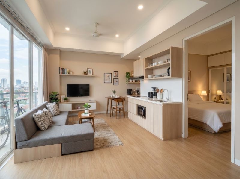 Custom Interior Apartemen Gunawangsa Surabaya Murah Nyaman