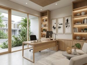 Custom Interior Kantor Japandi Citraland Surabaya