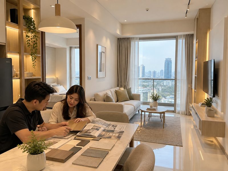 Interior Apartemen Anderson Surabaya Scandinavian