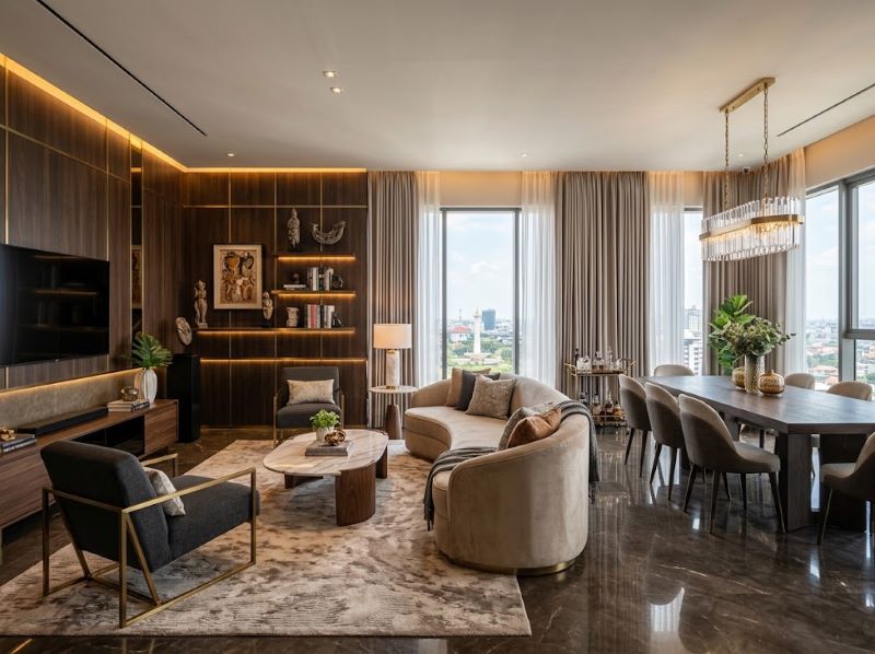 Interior Custom Eksklusif Apartemen Benson Surabaya