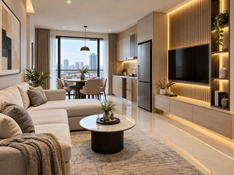 Interior Custom Elegan Wiyung Surabaya untuk interior rumah fungsional