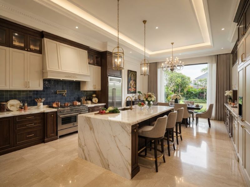 Interior Dapur Mewah dan Nyaman Sidoarjo