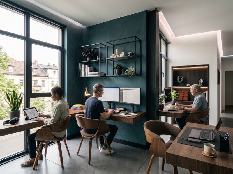 Interior Kantor Apartemen Puncak